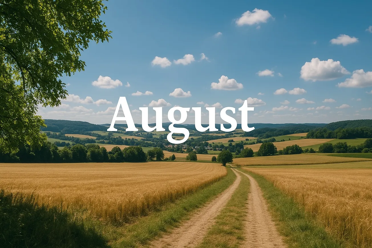 Der August  in der Übersicht