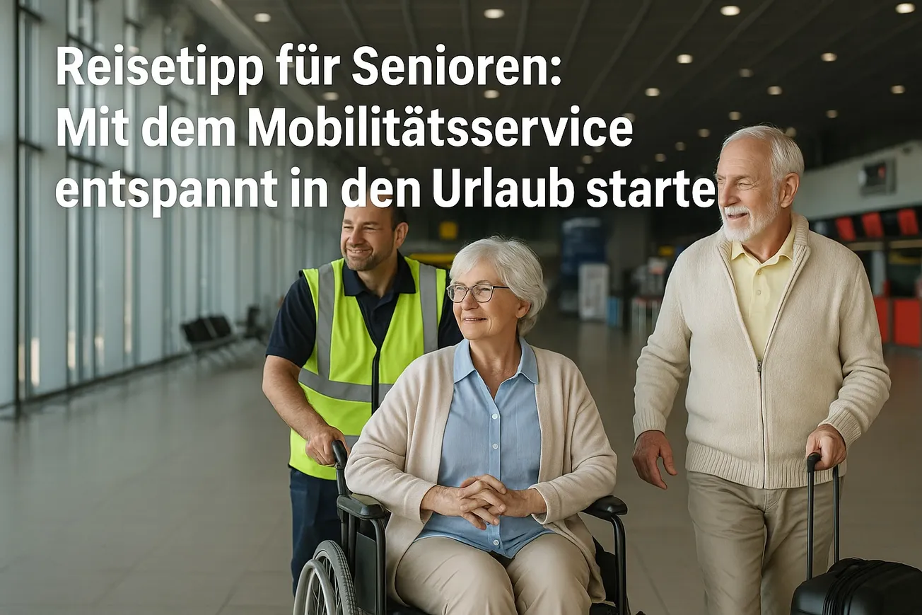 Reisetipp für Senioren: Mit dem Mobilitätsservice entspannt in den Urlaub starten ✈️