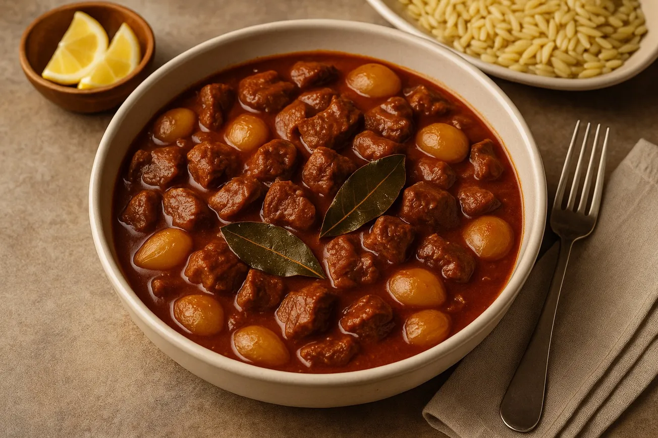 Stifado – Griechisches Kalbsgulasch für die kühlere Jahreszeit